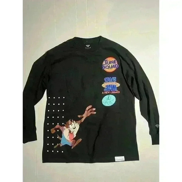 Diamond Supply x SPACE JAM T Shirt Men Large Tune Squad BUGS BUNNY HOOK SHOT - Picture 1 of 9